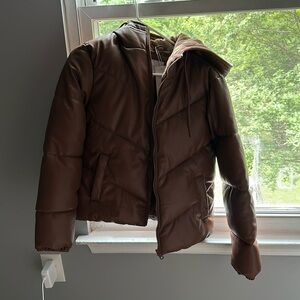 Special One leather hoodie